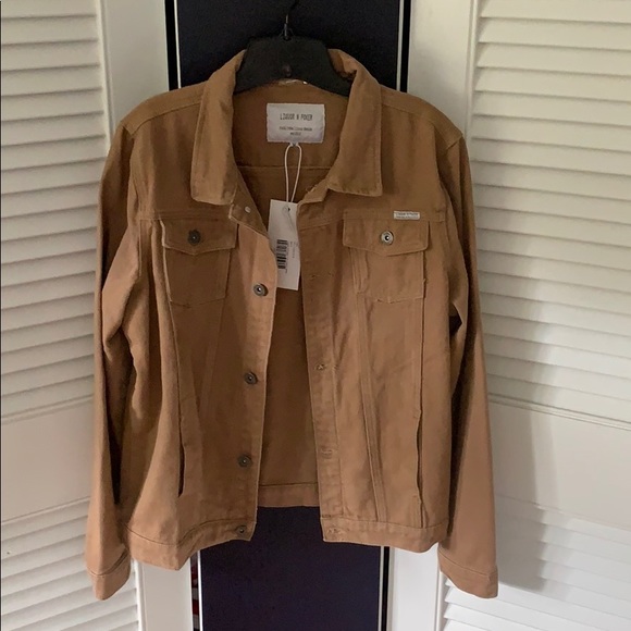 liquor and poker tan denim jacket